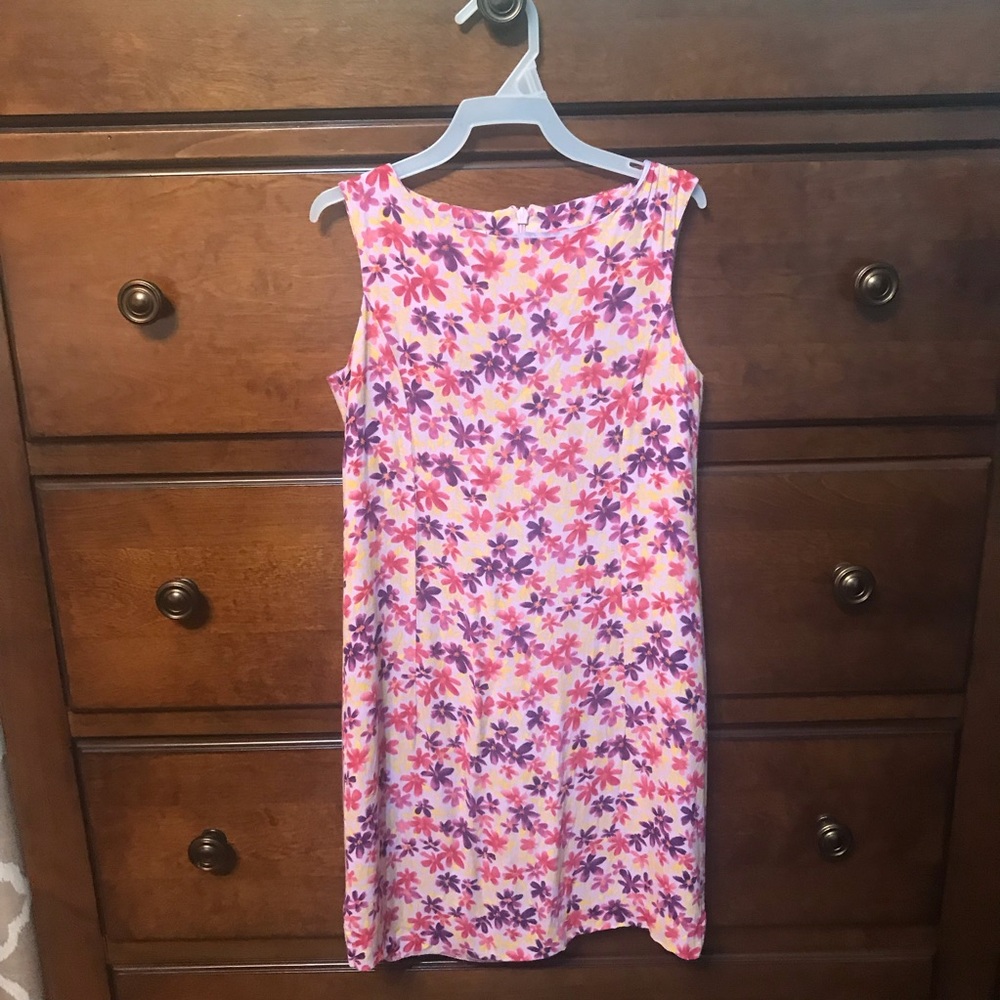 Talbots Kids ~ Pink, Purple & Yellow Florals Dress
